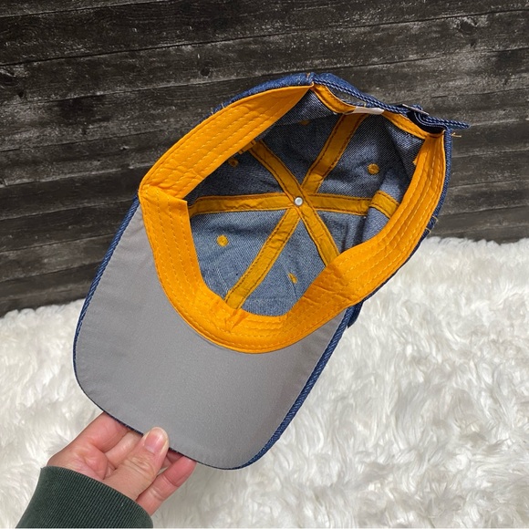 SKULL RHINESTONE DENIM BLING BASEBALL CAP ADJUSTABLE FASHION HAT - Picture 2 of 6